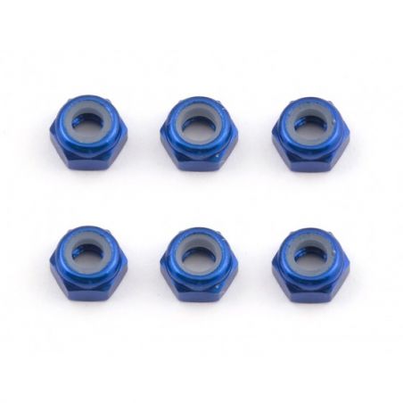 FT M3 Locknut, blue aluminum Team Associated  AE31550